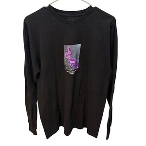 Vans Mens Natural Observatory Center Long Sleeve Graphic T-Shirt Black Large